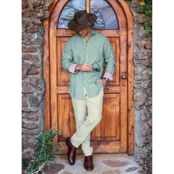 Sage Green Linen Shirt